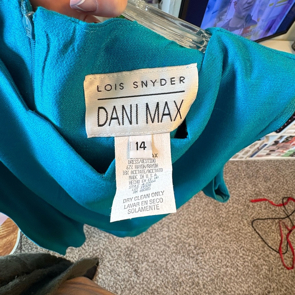 Dani Max Teal Dress